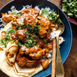 Poulet au beurre avec riz basmati parfumé